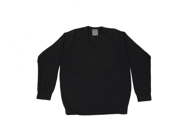 Black V-Neck Jumper