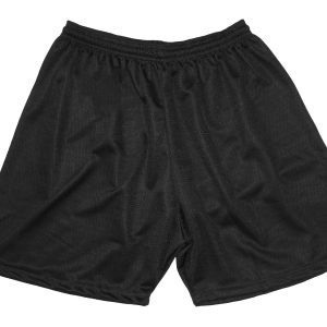 Black PE Shorts front view