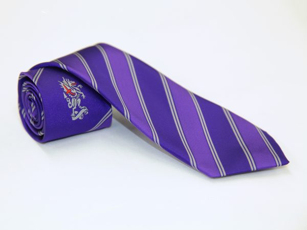 City Of London Academy Purple Stripe Tie